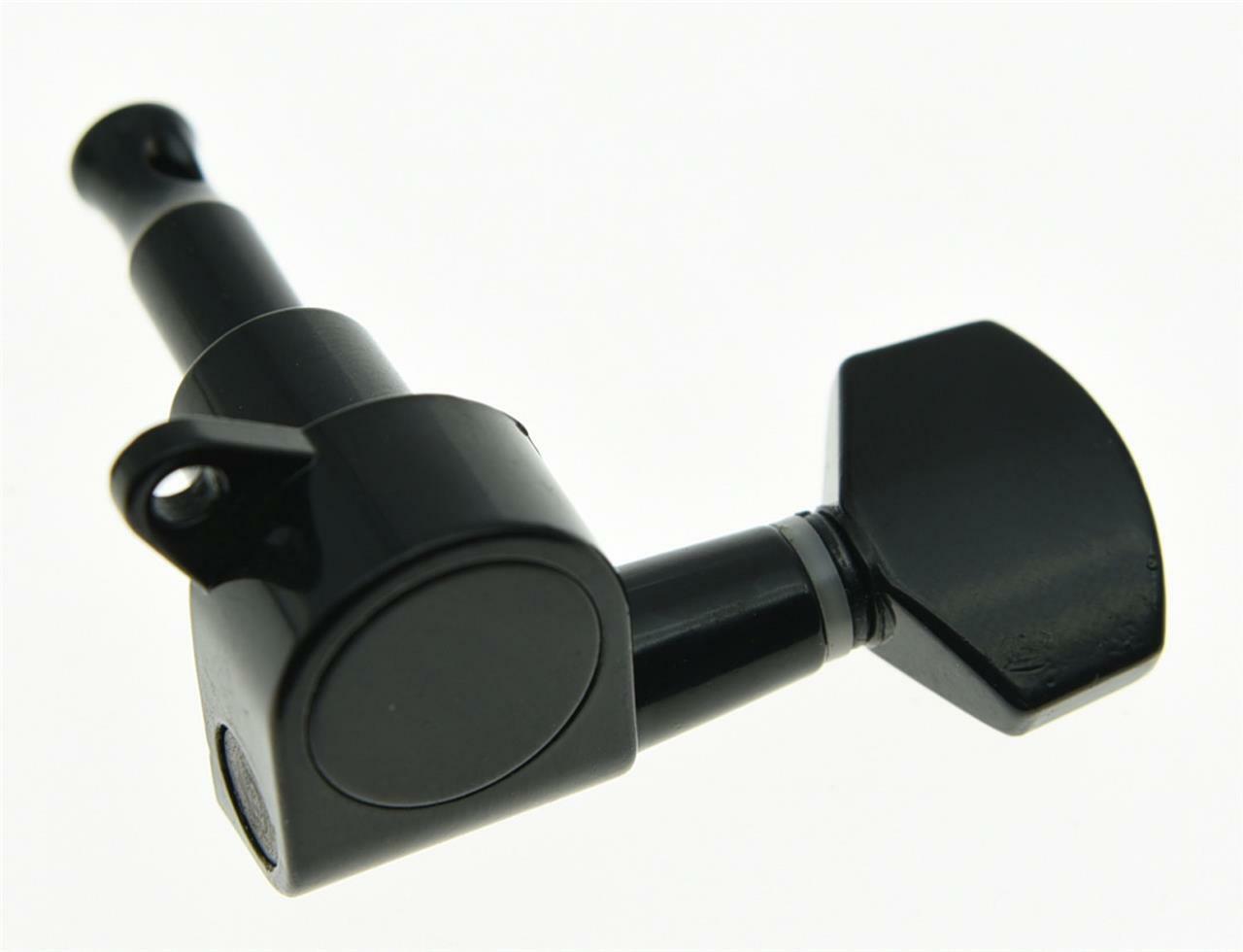 Left Handed Black Guitar Tuning Keys Lefty Tuners Machine Heads for Strat Tele