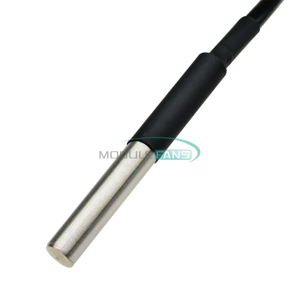 2PCS DS18B20 Probe Waterproof Temperature Sensors Thermistor Control