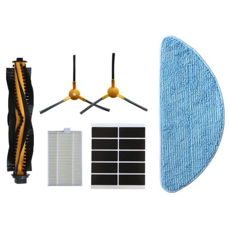 Main Brush Side Brush Filter Mop Cloth Rag Magic Stickers Sweeper ReplacemenQ7R4