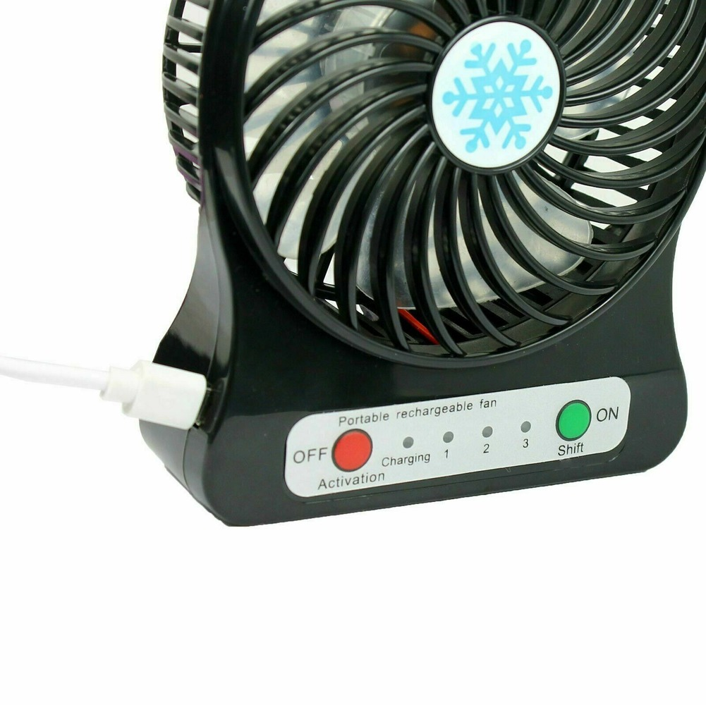Portable Rechargeable Fan air Cooler Mini Operated Desk USB - NO Battery
