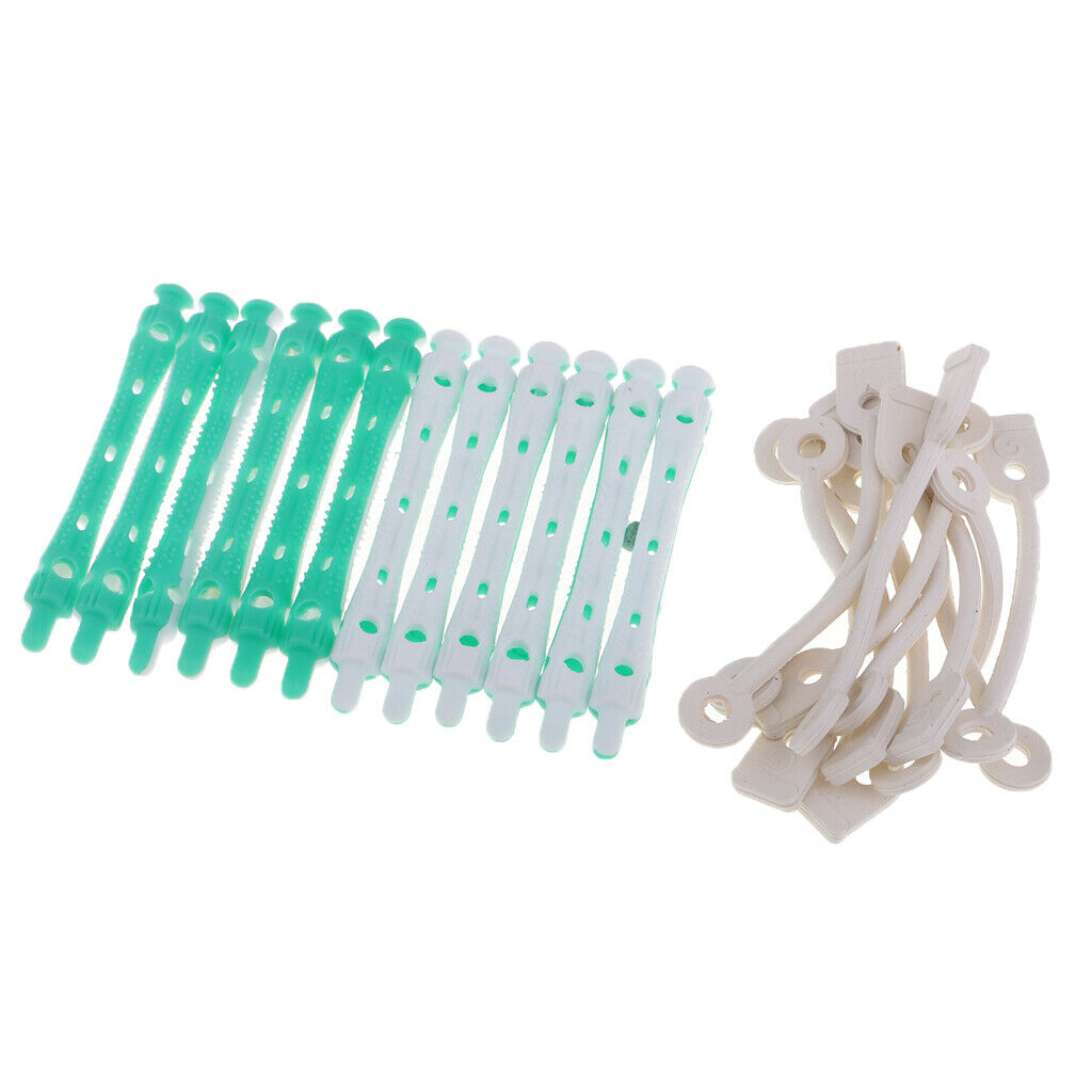 36Pcs Non-Slip Perming Rods Rollers Perm Curlers for DIY Waves Hair Rods