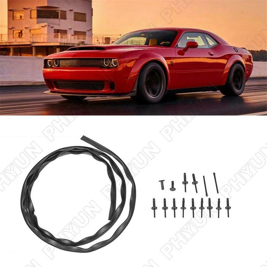 For 2008-19 Dodge Challenger Hood to Nose Fascia Bumper Seal & Rivets 68051392AB