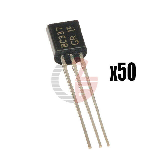 50PCS BC337 BC337-25 NPN TO-92 500MA 45V Transistor