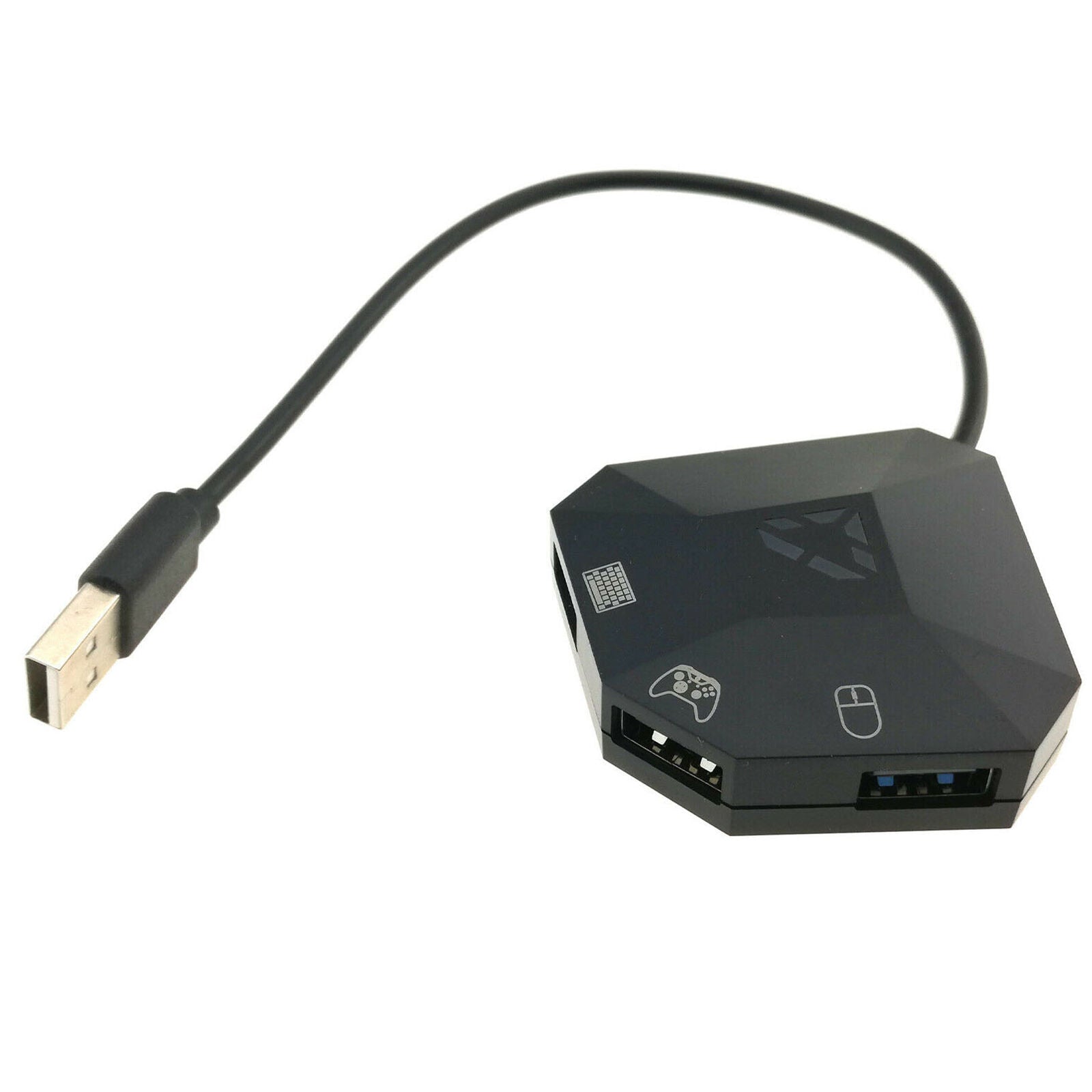 USB Hub Adapter Keyboard Mouse Controller Converter LED for PS4 XBOX Switch New