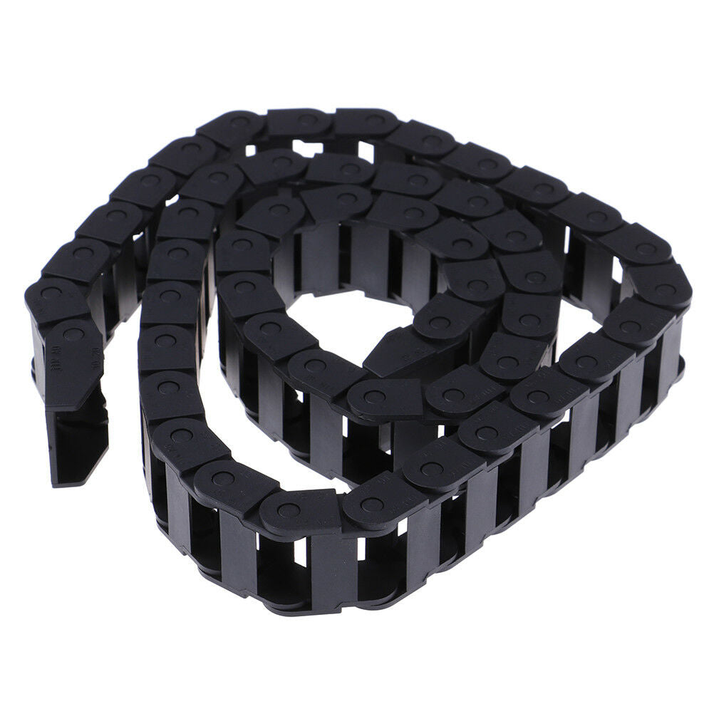 10 x 20mm Black Plastic Drag Chain Cable Carrier For CNC Router MilY1