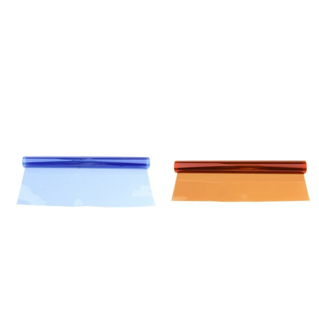 2Pcs Red + Blue 40×50cm Lighting Filter Colour Effects Gel Theatre Party Lights