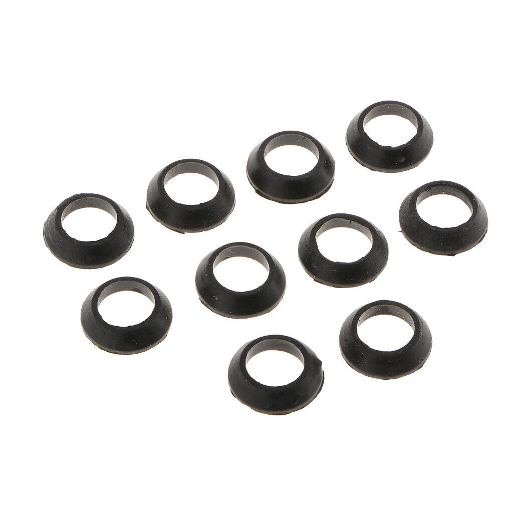 10 Pack Rubber Ring Trim Ring for Fishing Rod Building Repair Decorative