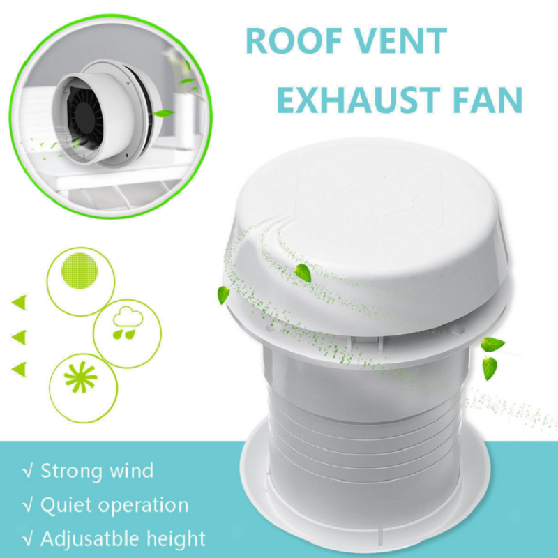 12V RV Motorhome Trailer Roof Vent Ventilation Ceiling Exhaust Fan 200CFM