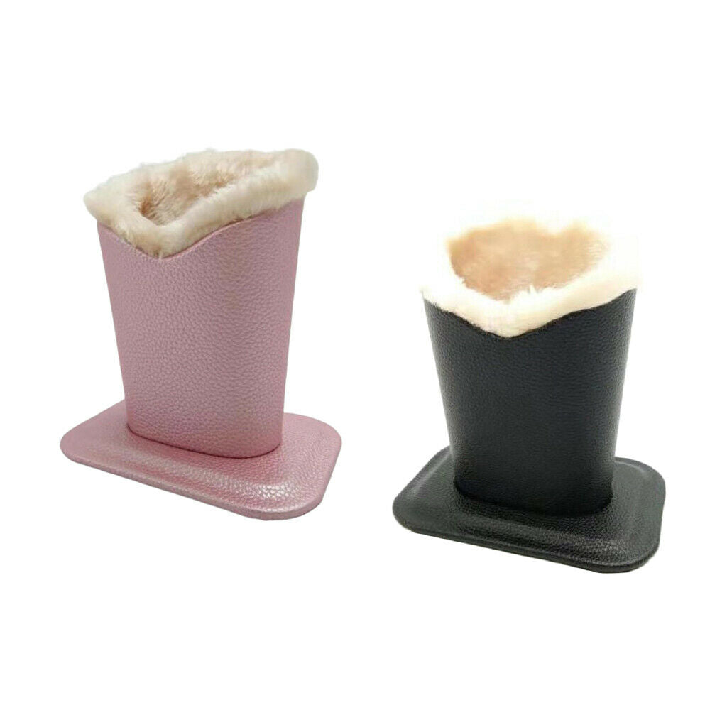 2Pcs Upright Plush Lined Eyeglasses Holder Glasses Stand Case Nightstand