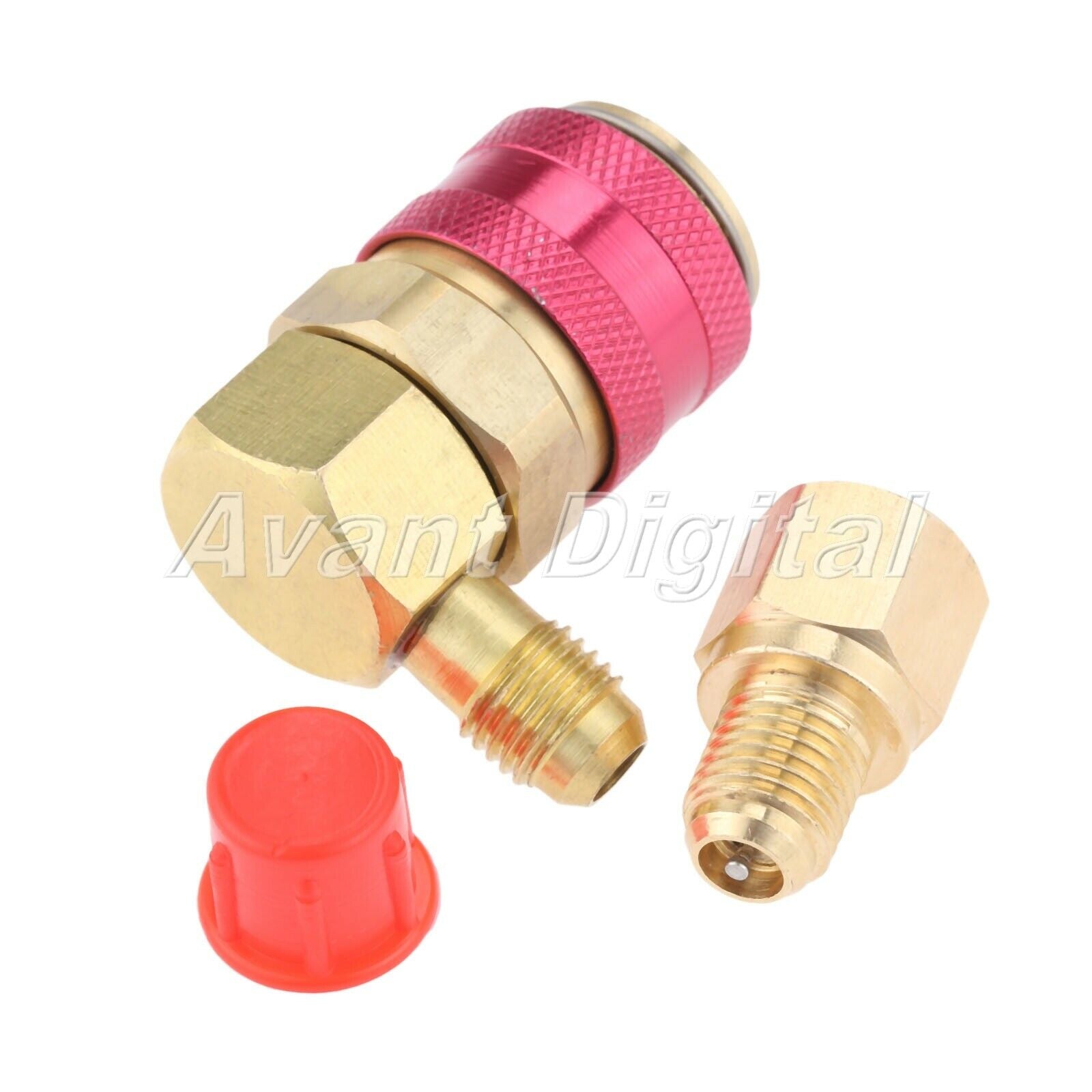 R12 to R134a Brass Manifold Conversion Kit For 1/2" Female x 1/4" SAE Male HQ