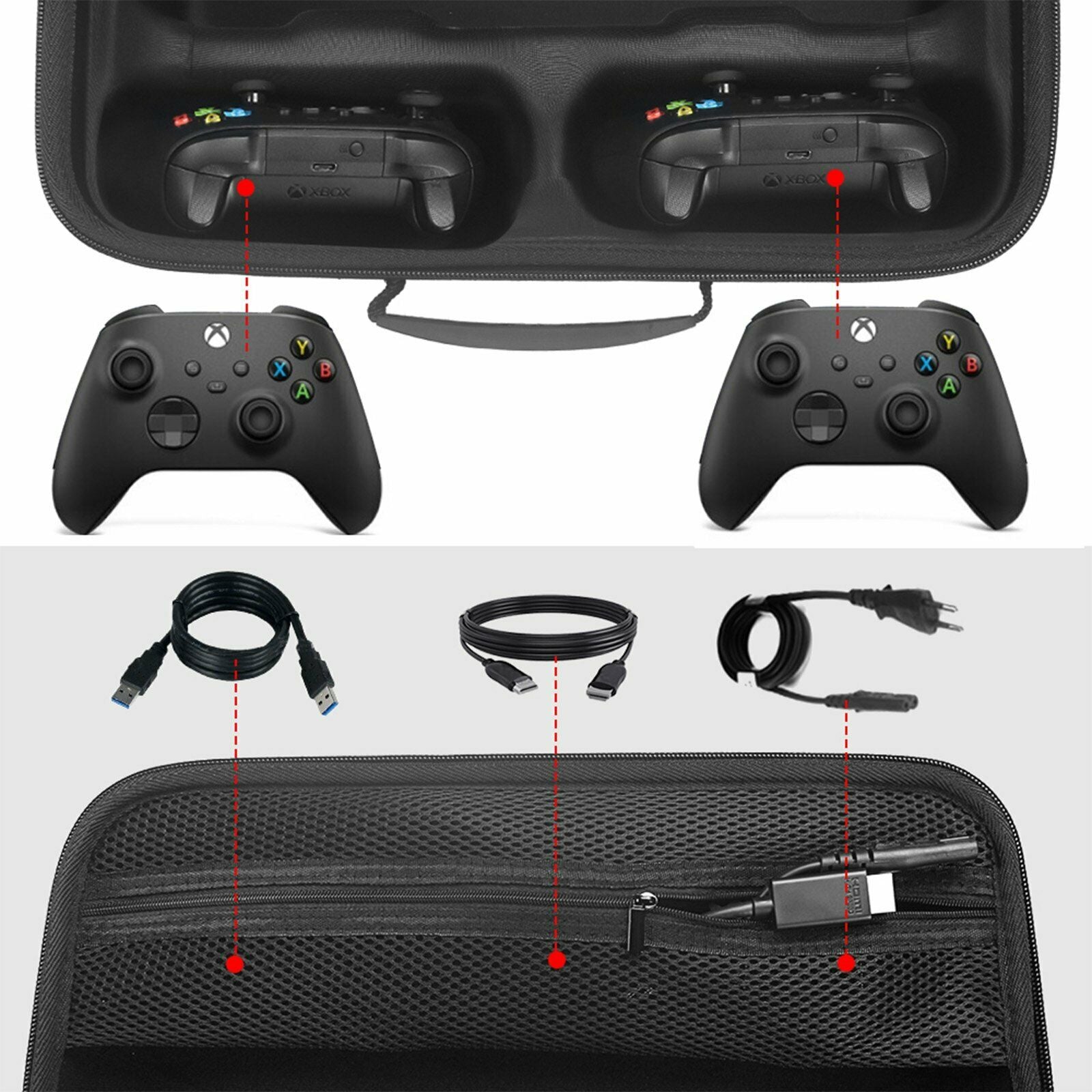 Protection Storage Carry Bag Travel Handle Cover For Xbox Series X Game Console