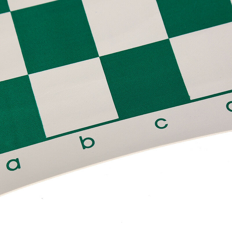 42cm x 42cm chess board for children's educational games green & white col.l8