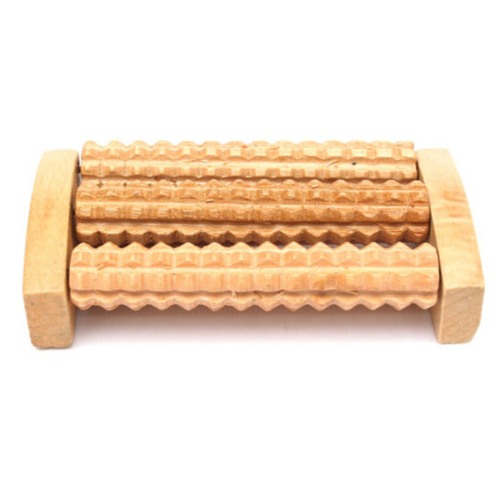 Handheld Wooden Roller Massager Reflexology Hand Foot Back Body Relax Y xJMBUYGR