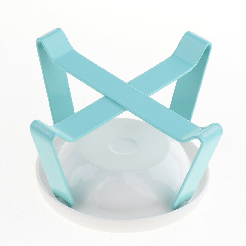 Pet Bowl Holder Cat Dog Dining Table Bowl Non-Slip Stand Support Green