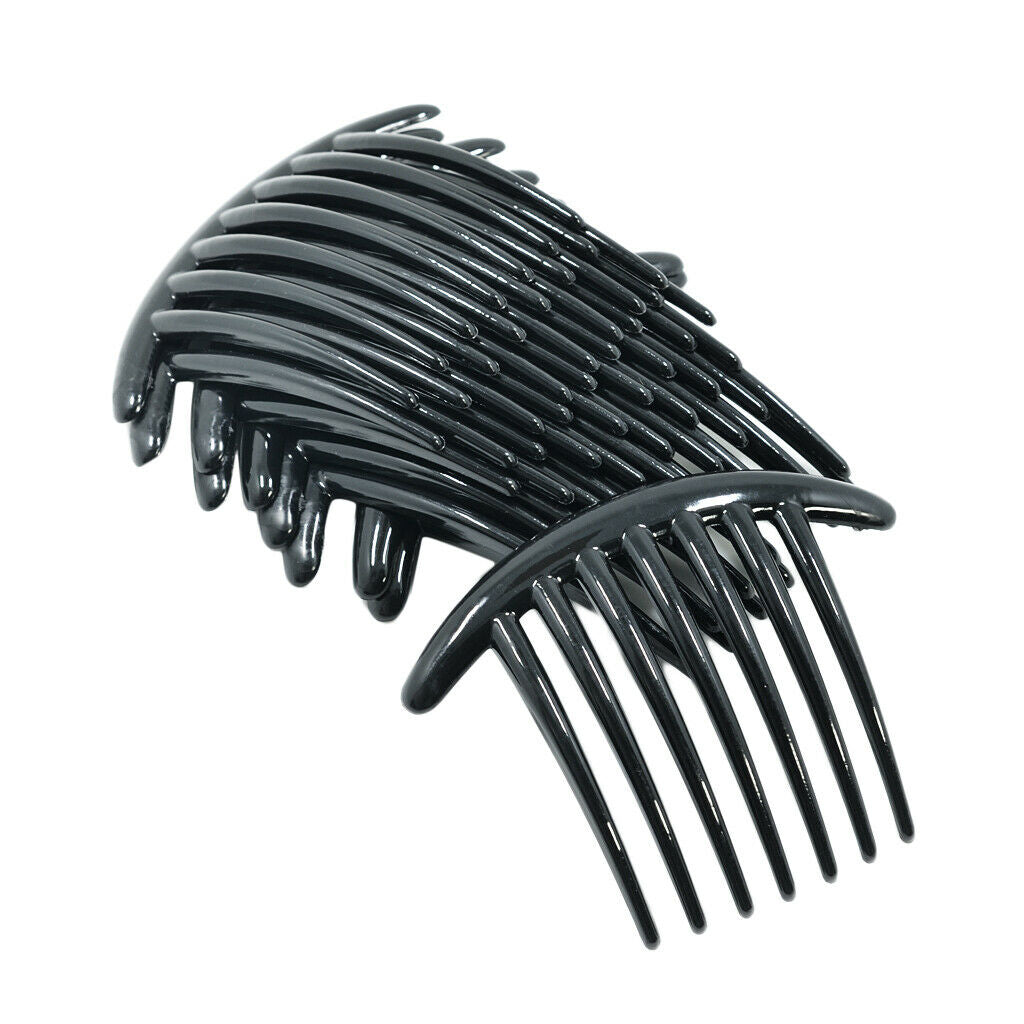 10X Women Girls Plastic Side Clip Hair Comb French Twist Hair Accessories