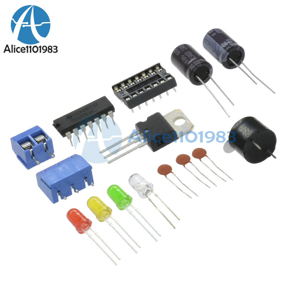 LM317 1.25V-12V Adjustable Regulated Voltage Power Supply DIY Kit US Plug
