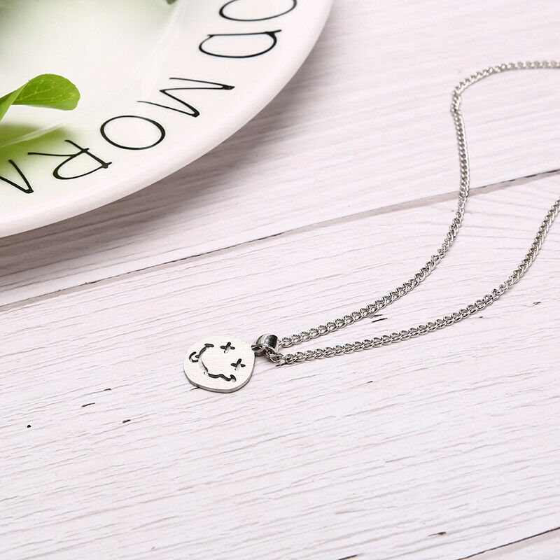 New Punk Chain Hip Hop Goth Style Necklace A Smile Face Pendant Jewel.l8