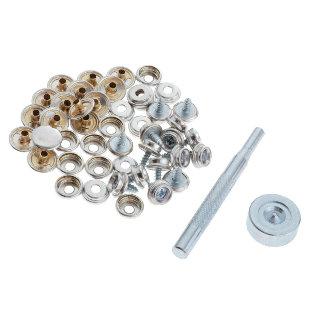 Copper 10mm Snap Button Stud Fastener Furniture Socket Setting Tool Setter