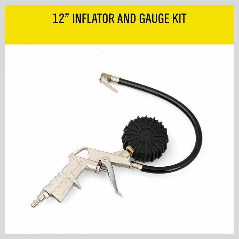 220PSI Car Tyre Inflator with Air Pressure Gauge For Compressor PSI BAR Air BDD