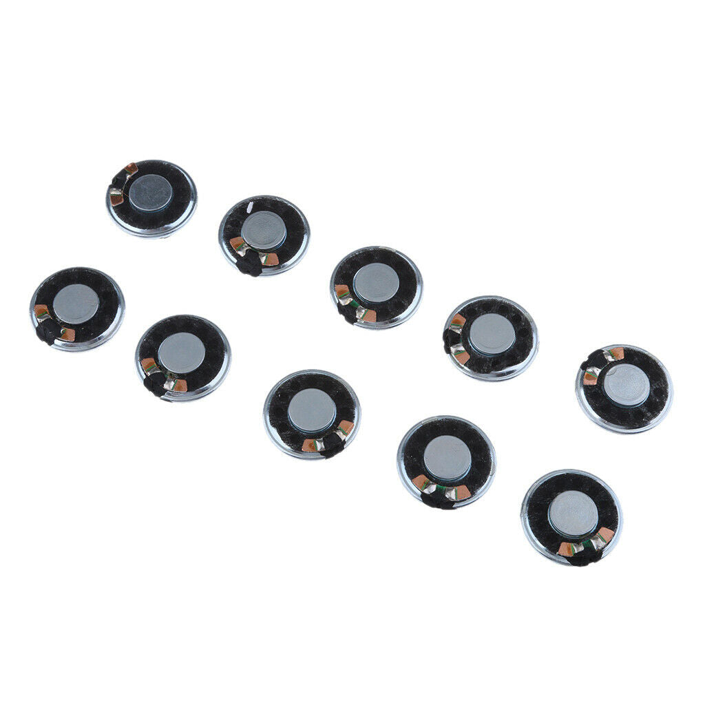 10 Pieces 1 Watt 8Ohm 28mm Dia Mini Metal Inside Music Player Stereo