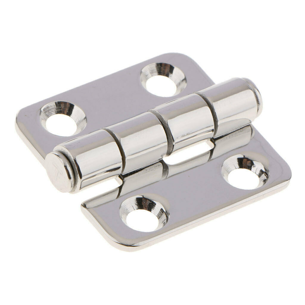 Marine Grade Stainless Steel Polished Door Hinge Locker Hinges 1.7 x 1.5 inch