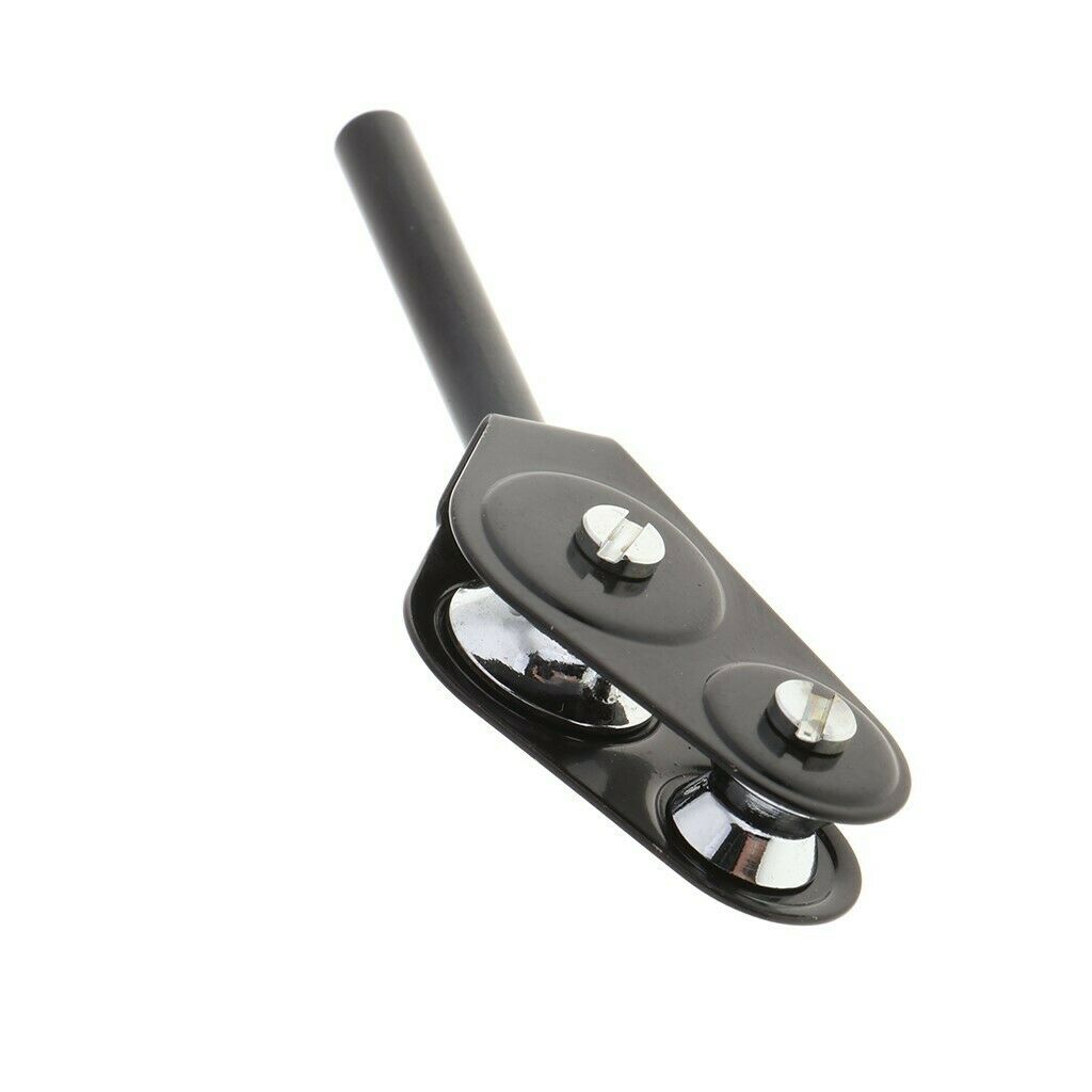 3 Pieces Fishing Rod Double Roller Pole Guide Stainless Steel Accessory