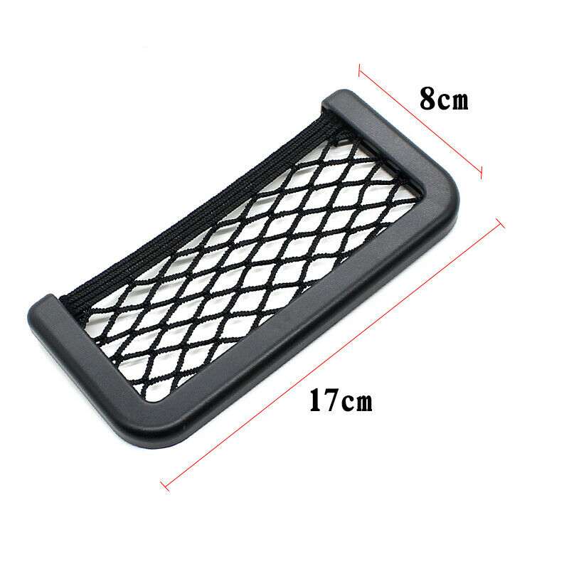 1PCS Car Seat Side Back Storage Net Bag Phone Debris Storage Bag Car Accessories