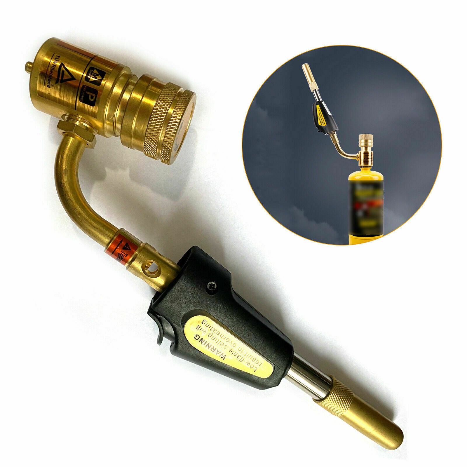 Gas Self Ignition Turbine Torch Brazing Solder Propane Welding Industrial Torch