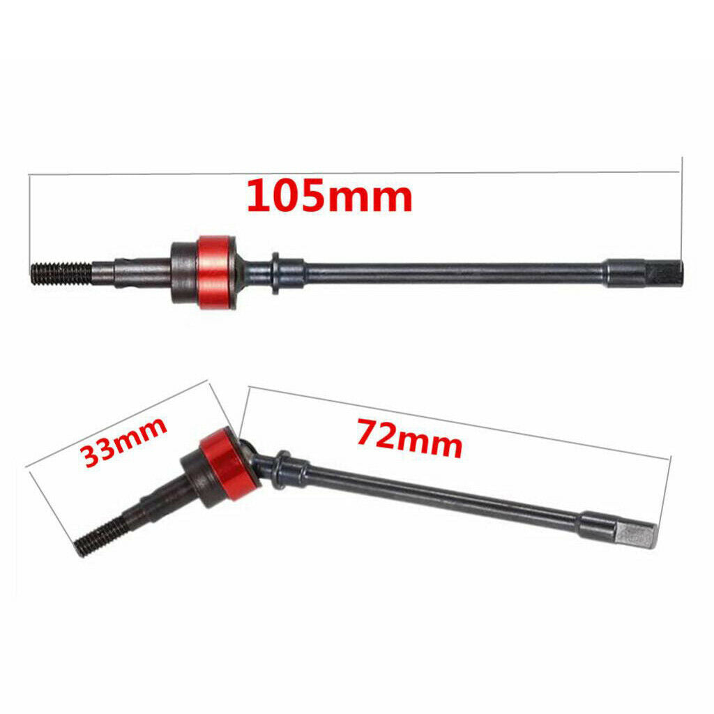 Hard Steel CVD Drive Shaft for 1: 10 Axial Scx10 90022 90021 90035 RC Crawler