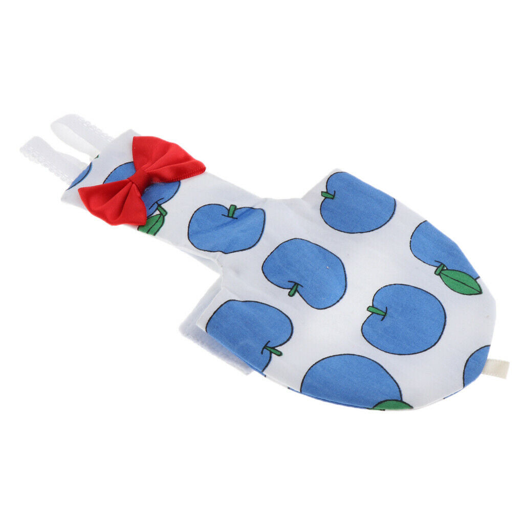 Parrot Diaper Washable Bird Pee Pad Nappy for Small to Large Birds Blue XS