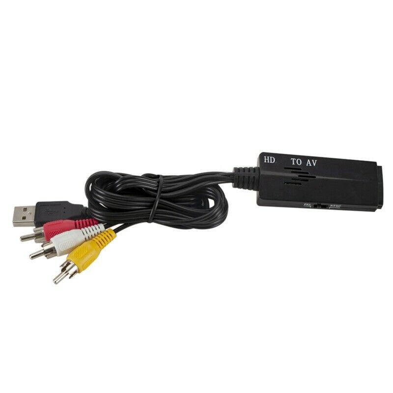 1080P MI-Compatible to 3 RCA/AV Audio Video Cable Converter Adapter with USBD6K3