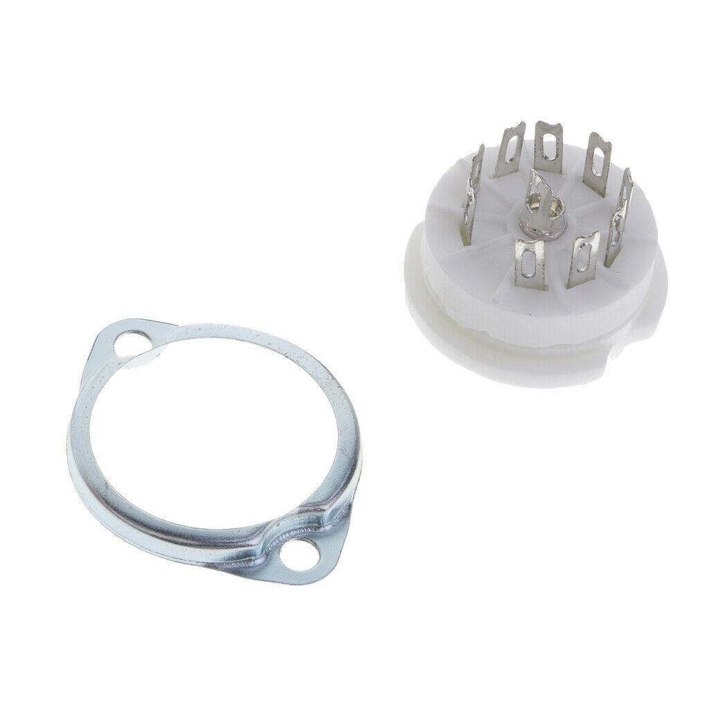 GZC9-F Ceramic 9pin PCB Mounting Tube Socket for 12AX7,12AT7,6922