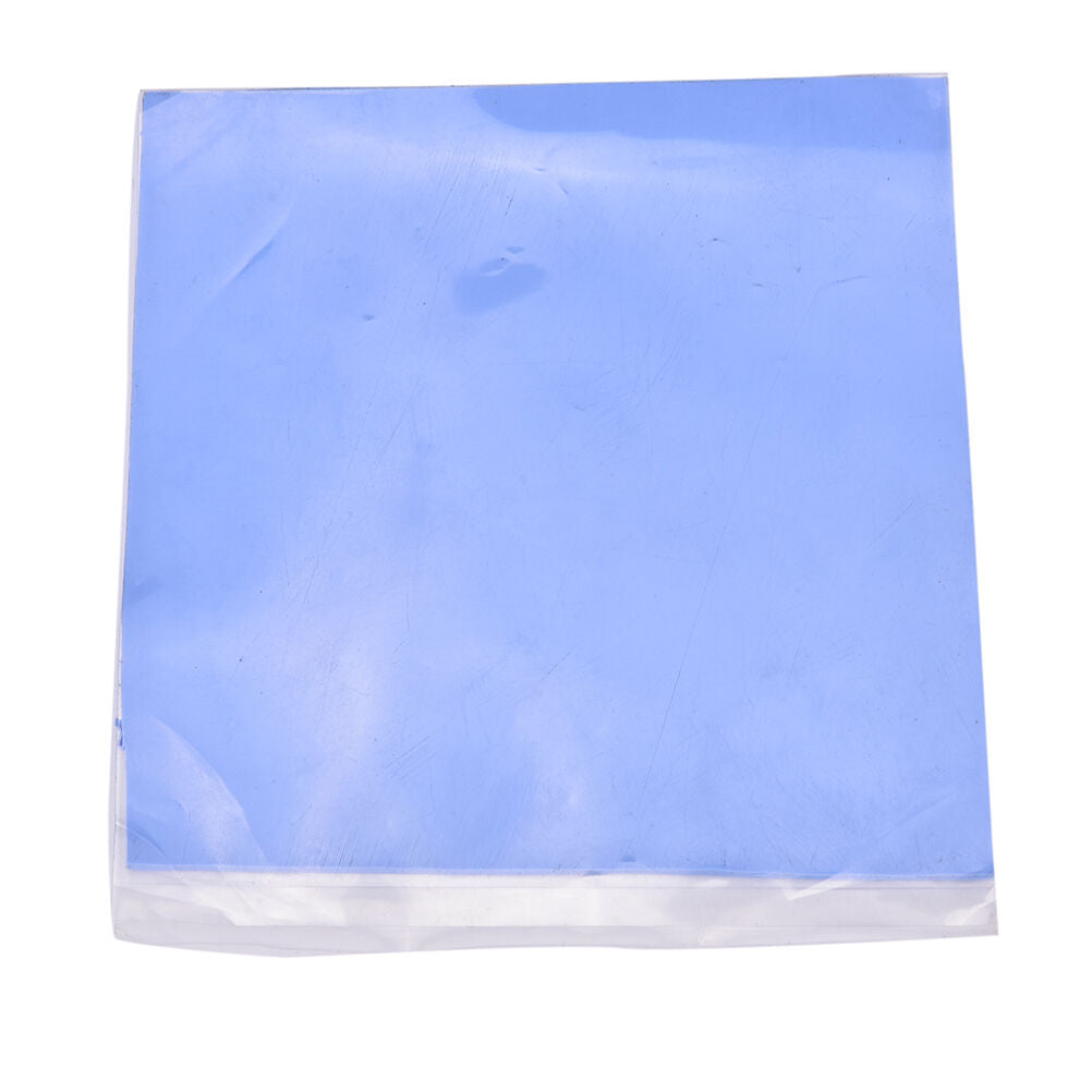 100mmx100mmx2mm Blue Heatsink Cooling Thermal Conductive Silicone Pad Unc.l8