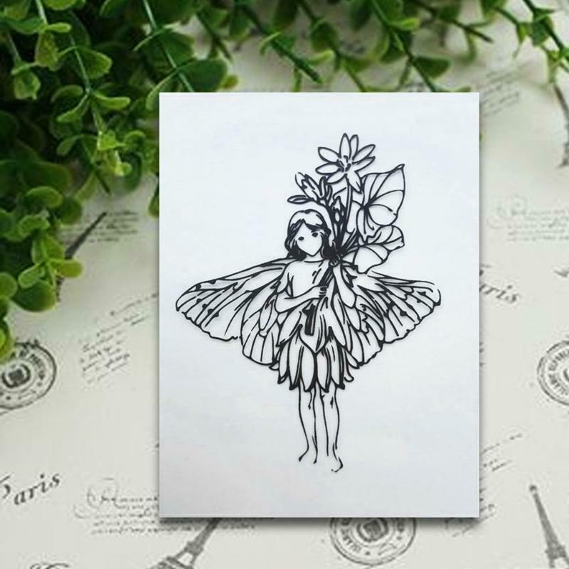 Fairy Silicone Clear Seal Stamp DIY Scrapbooking Emboss Photo Album Decorative