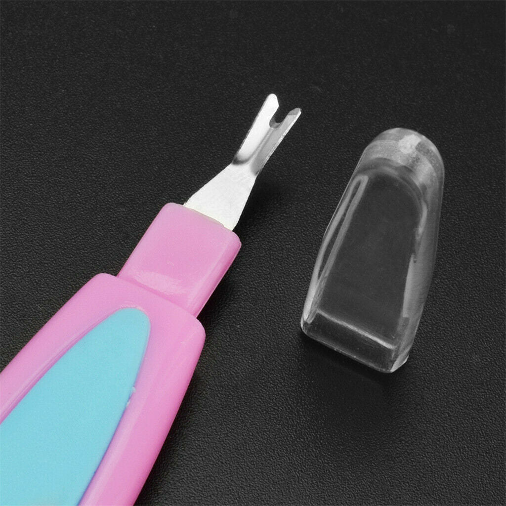2x Dual Head Nail Buffer Cuticle Pusher For Polishing Nails Salon Manicure