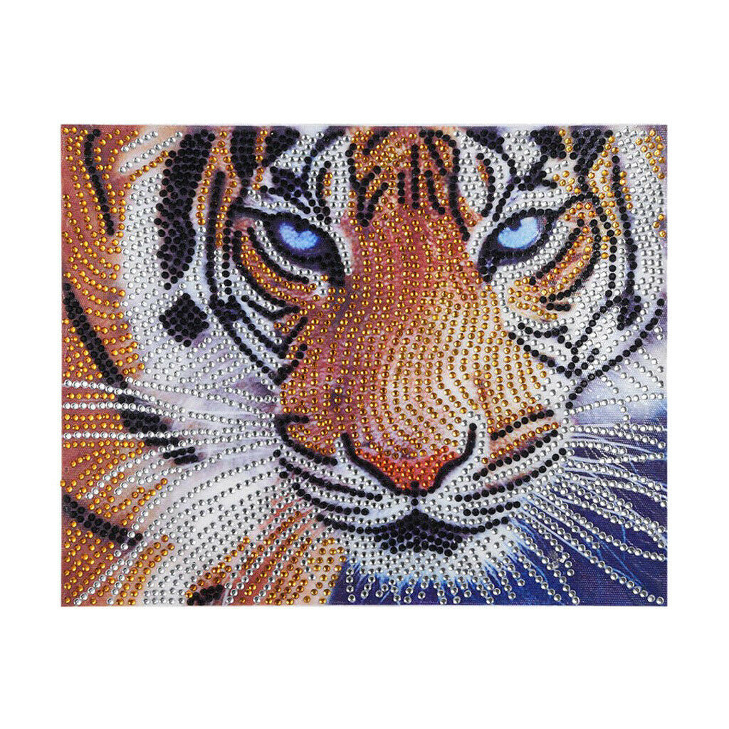 DIY 5D Diamond Painting , Tiger Crystal Rhinestone Embroidery Cross Stitch Arts