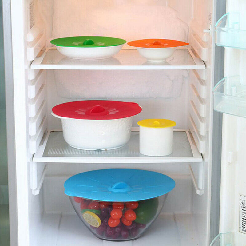 1X Silicone Stretchy Fridge Food Fresh-Keeping Bowl Cover Protector Seale.l8