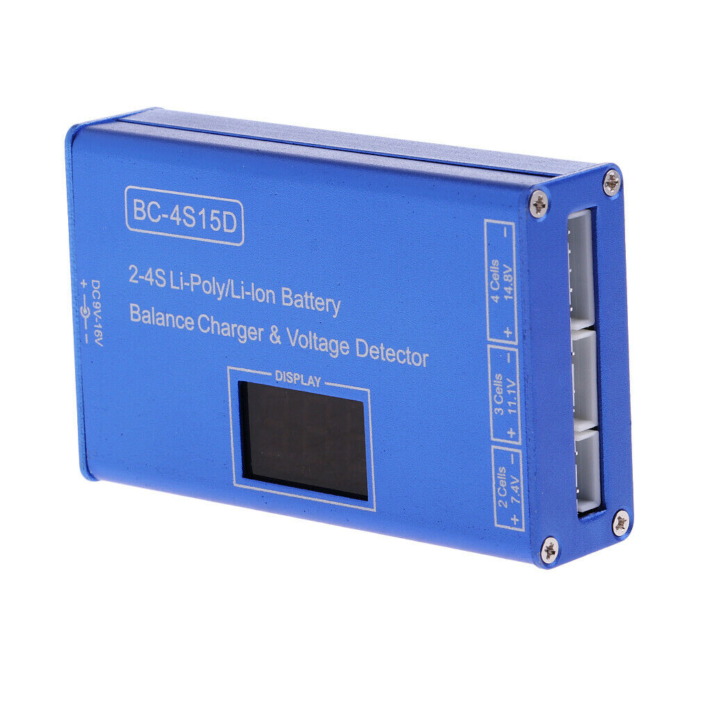BC-4S15D Lithium Lipo Battery Balance Charger with Voltage Display 1500mA