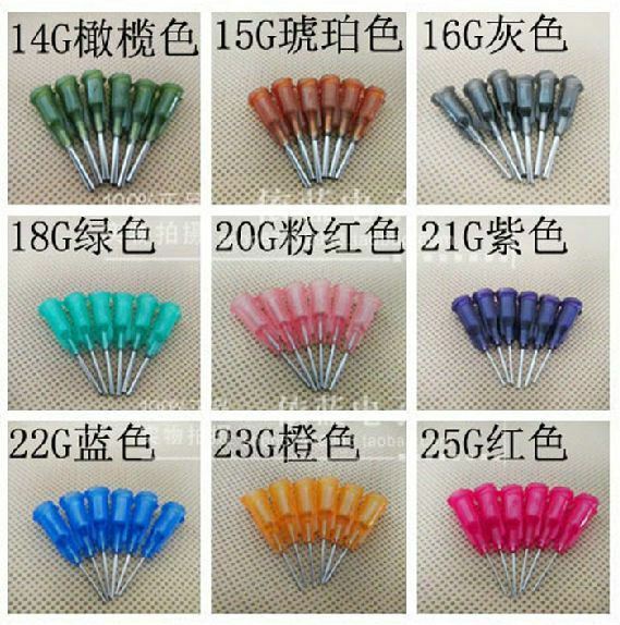 55Pcs Dispensing Needle Tip For Liquid Dispenser Adhesive Glue Syringe Kit