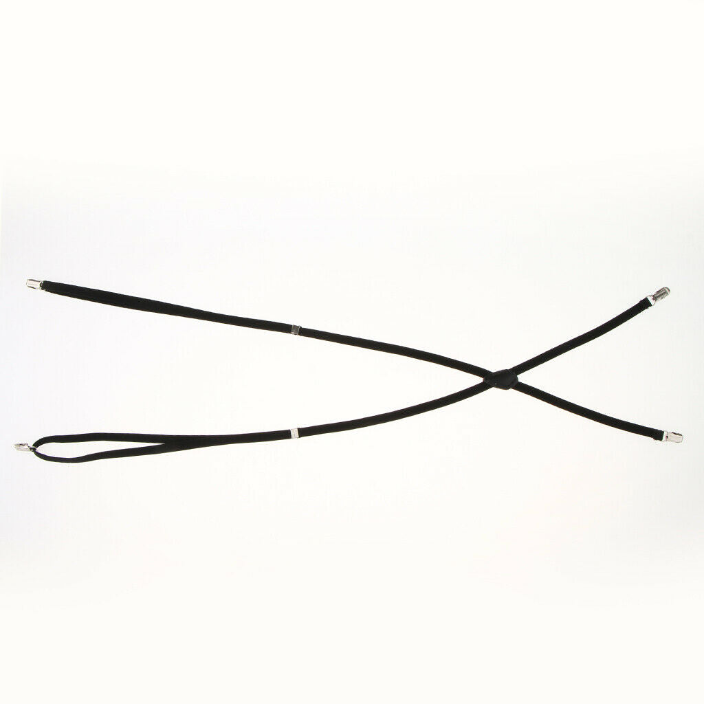 Mens Womens Clip-on Suspenders Elastic X-Back Wedding Party Prom Braces 1cm