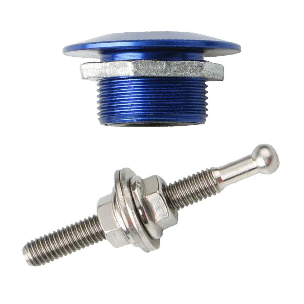 30mm Car Push Button Bonnet Pin Hood Pins Lock Quick Release Universal Blue