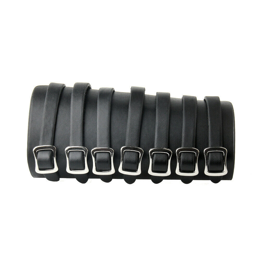 Punk Cool Men Women Wide Leather Belt Bracelet Cuff