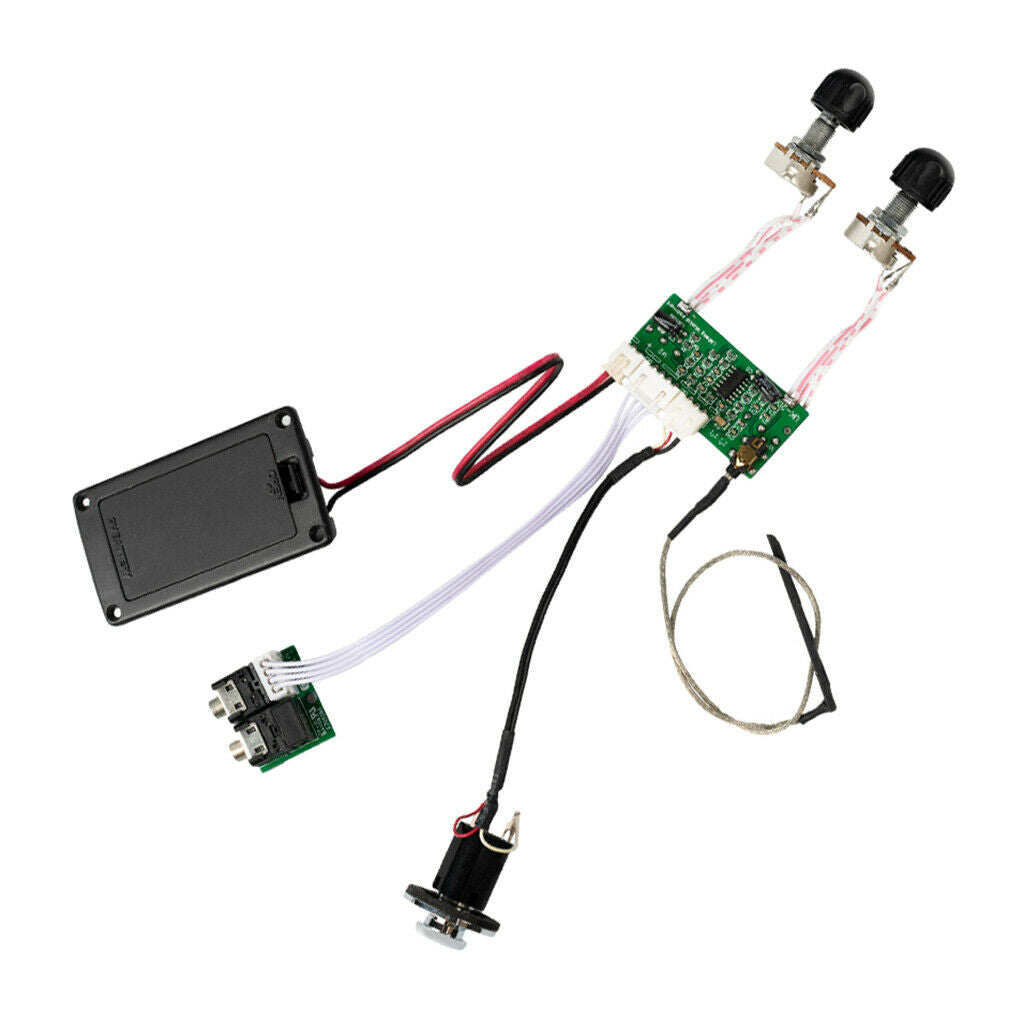 4 String Ukulele Pickup Preamp Active Amplifier for Bass Ukulele Parts