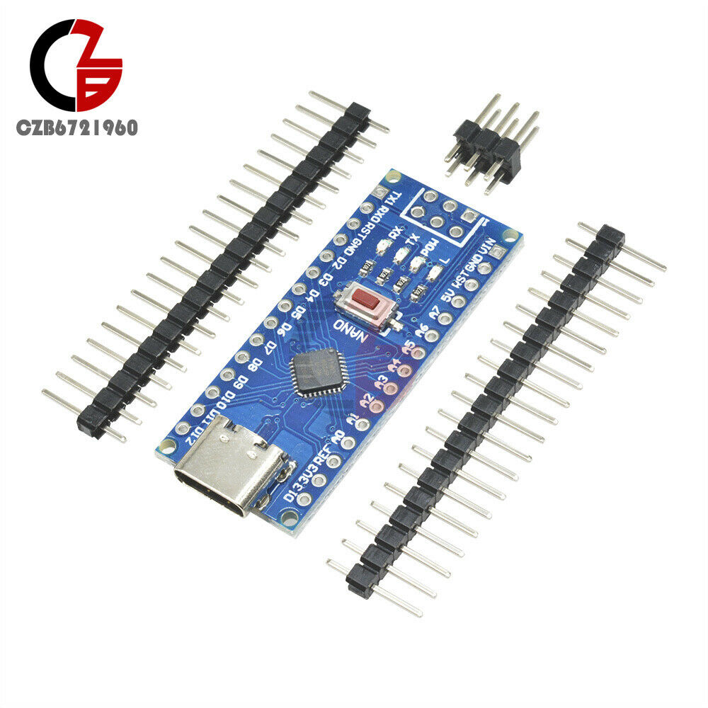5PCS Nano V3.0 Type-C USB ATmega328 5V 16M Micro-Controller Board CH340G Driver