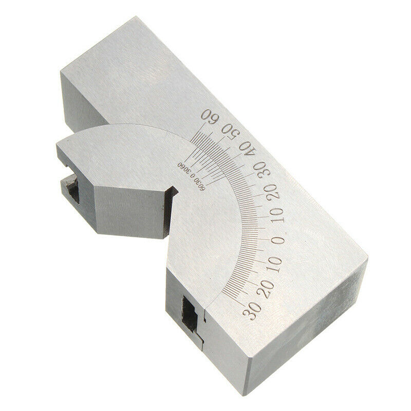 Milling Precision Mini Adjustable Angle V Block 0°-60° Vice Grip Holding Clamp