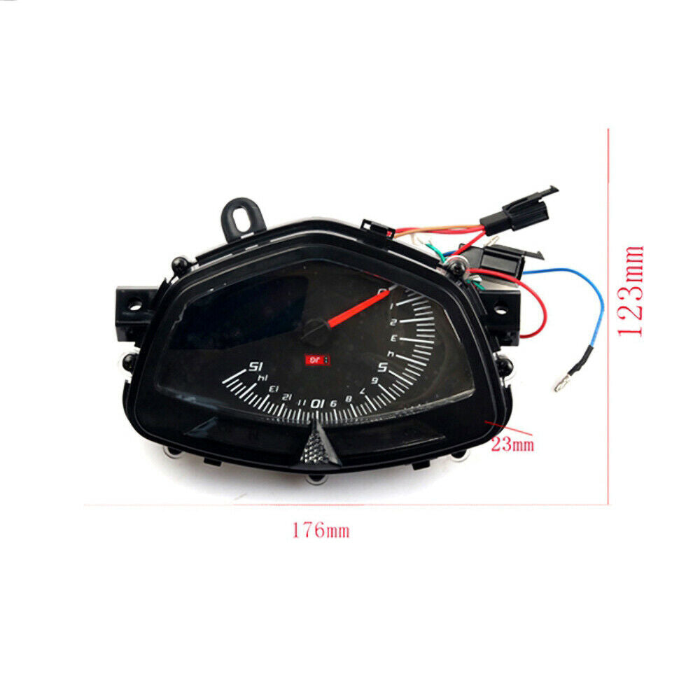 Motorcycle Universal LED Speedometer LCD Digital Odometer Gauge For Yamaha LC135