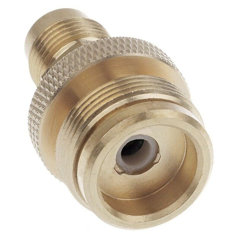 1LB Portable Propane Regulator Adapter, 1in-20 Male Throwaway Cylinder ThreaS9E2