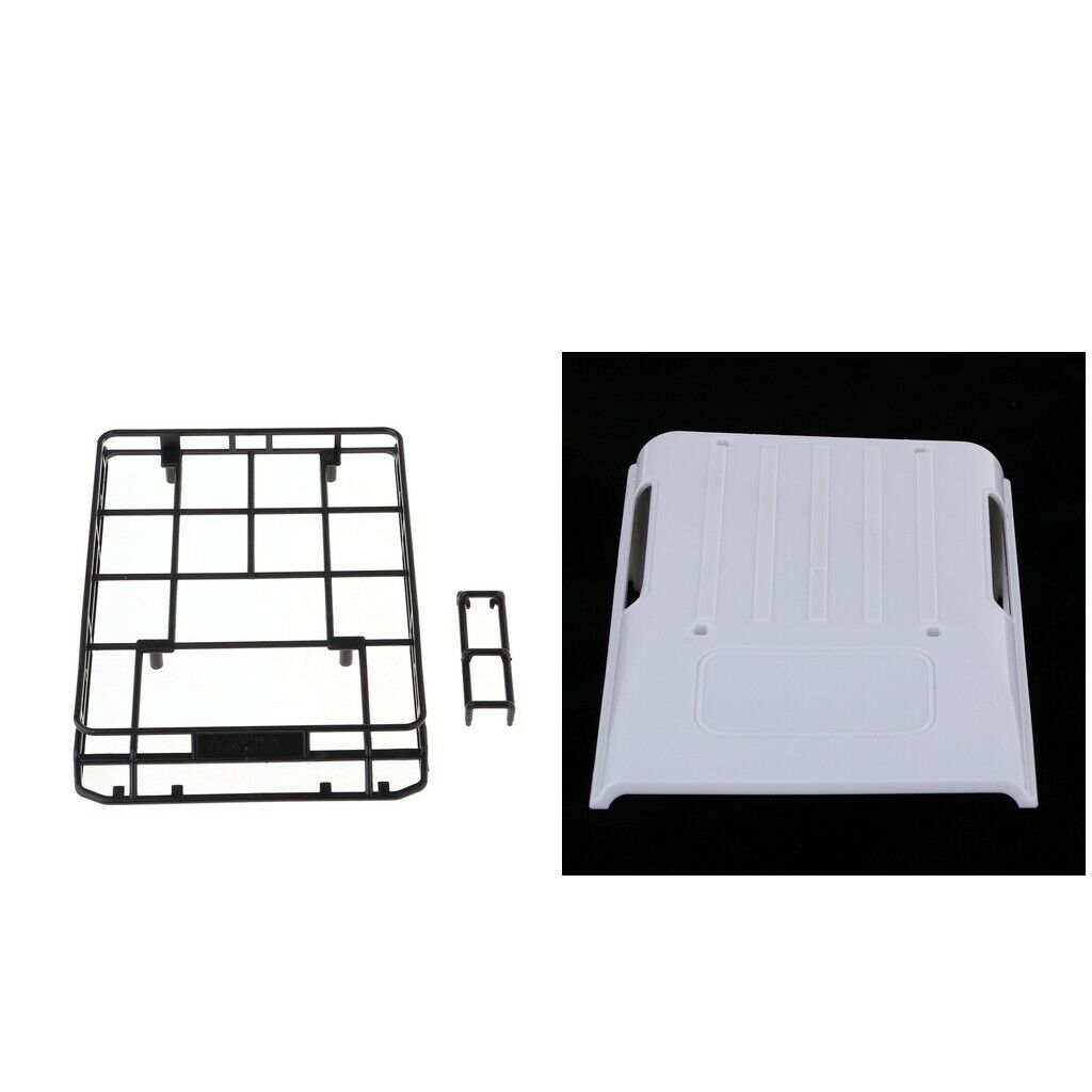 Plastic Car Roof with Luggage Rack Spare Parts Cover White for MN 90 D90 1/12 RC