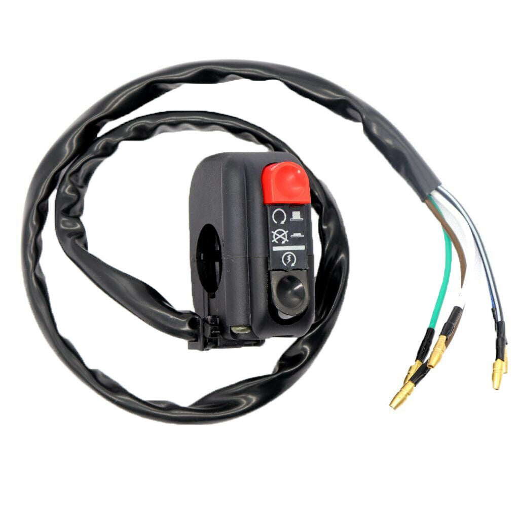 7/8" 22mm Motorcycle Handlebar Light ON OFF Starting Kill Switch Button