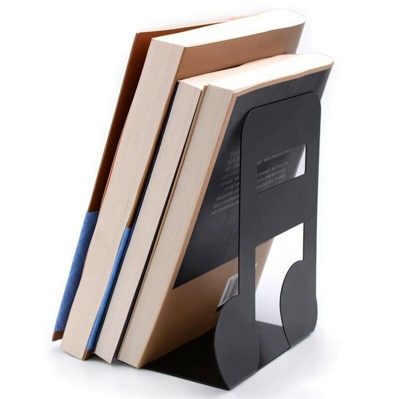 Bookends Black,Decorative Metal Book Ends Supports for Shelves for Shelves OB7N9
